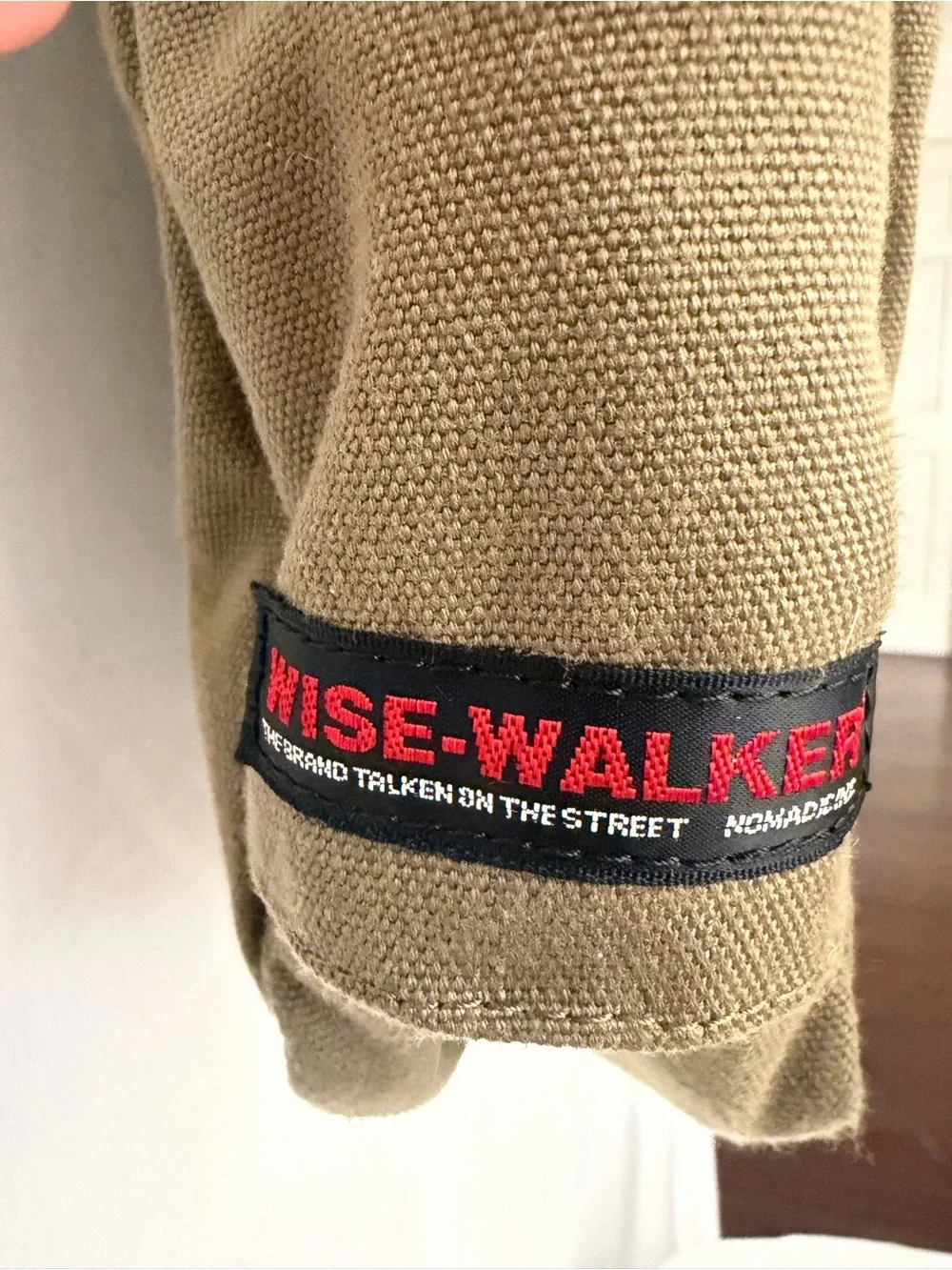 Wise-Walker Nomadic Olive Canvas Tote Shoulder Bag Unisex (F273)